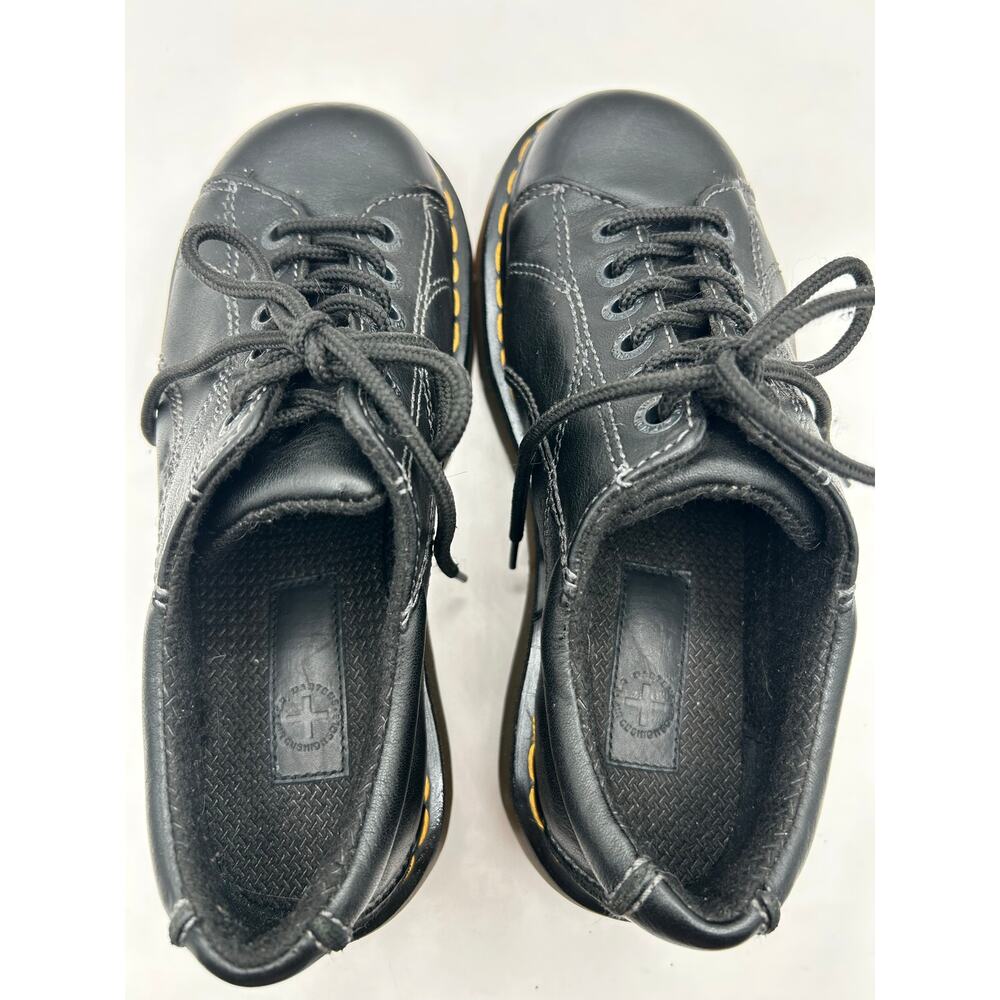 RARE DAISY Dr. Martens  Chunky Platform Black Leather 12283 Oxford Boot WMS Sz 7 - Picture 11 of 12